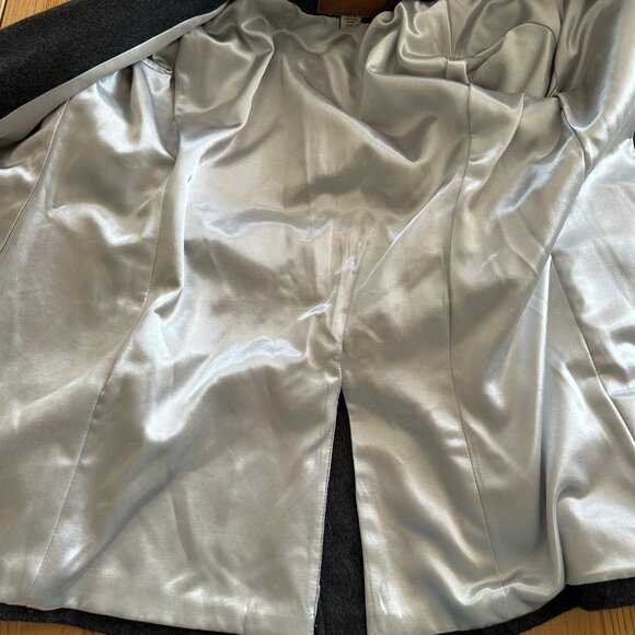 Women's Grey Paul Brodie Wool and Cashmere Coat - Picture 6 of 8